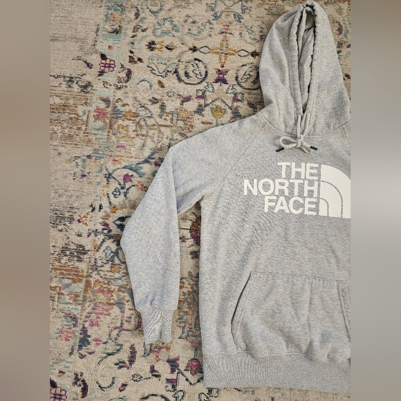 The North Face Women Grey Pullover Hoodie Sweatershirt Long Sleeve Top, sz XS - Picture 4 of 15
